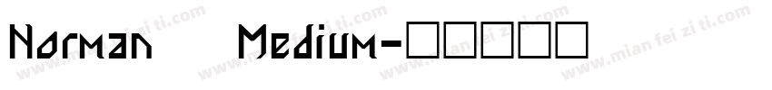 Norman   Medium字体转换